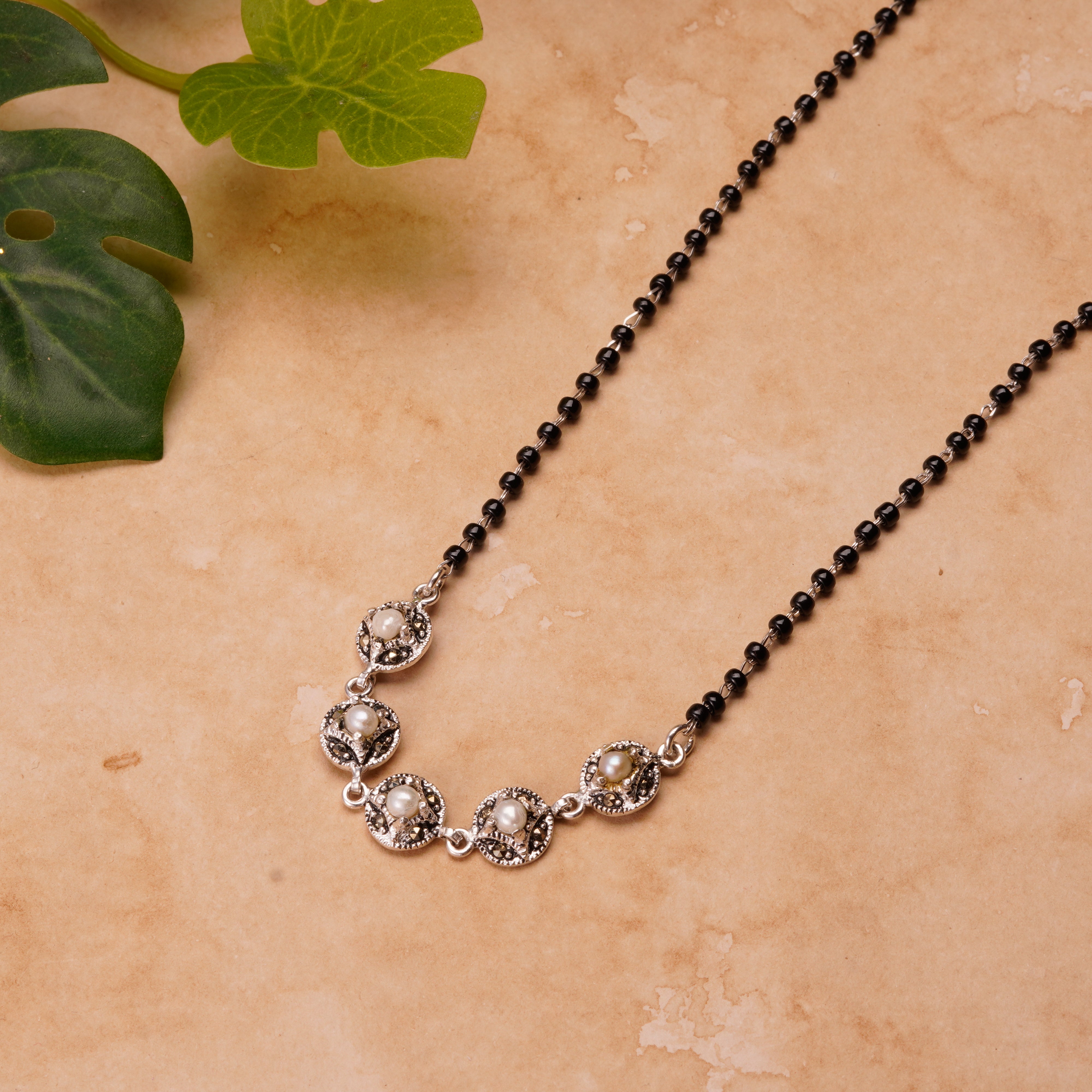 Pearl Flowery Mangalsutra