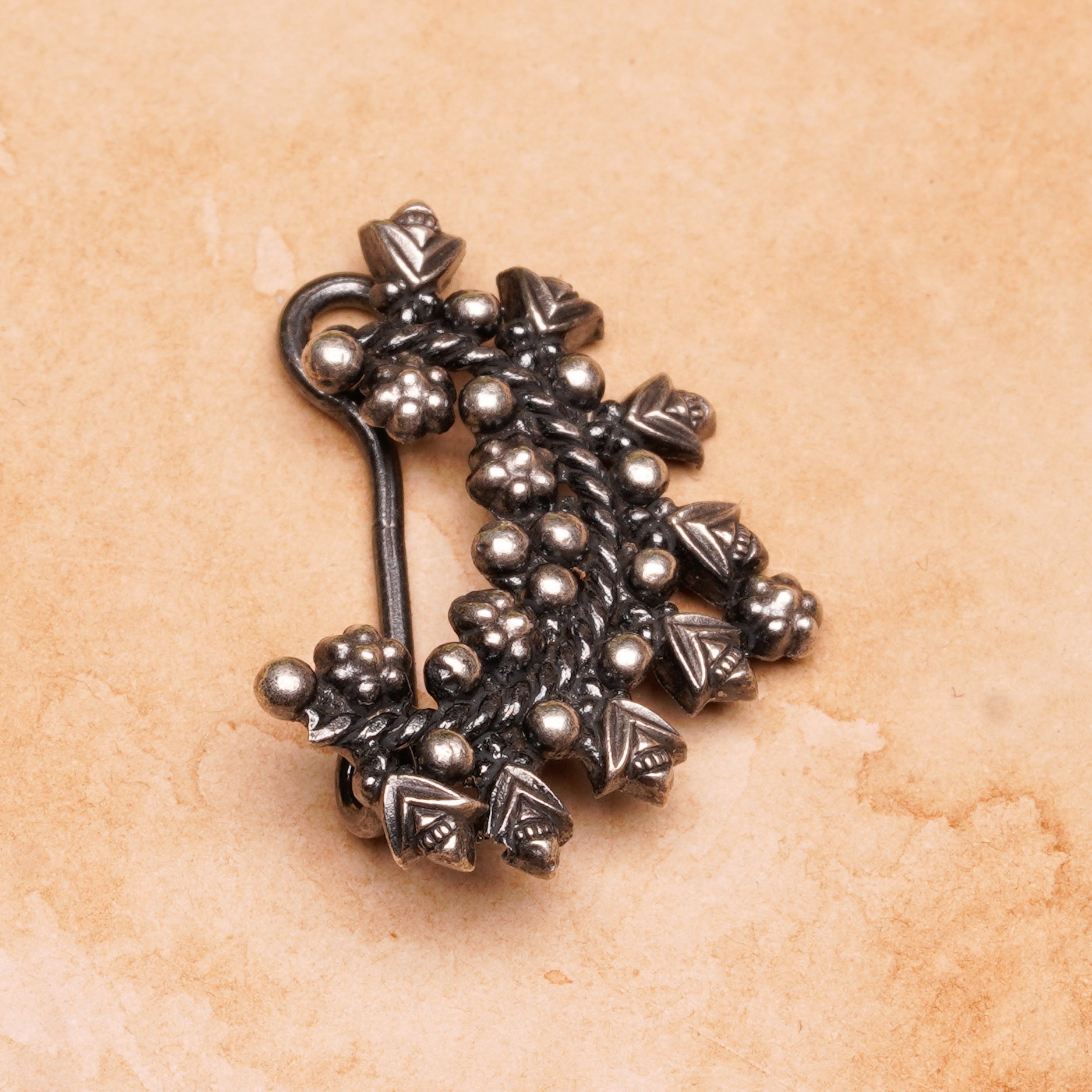 Kaveri Traditional Clip-On Nose Pin