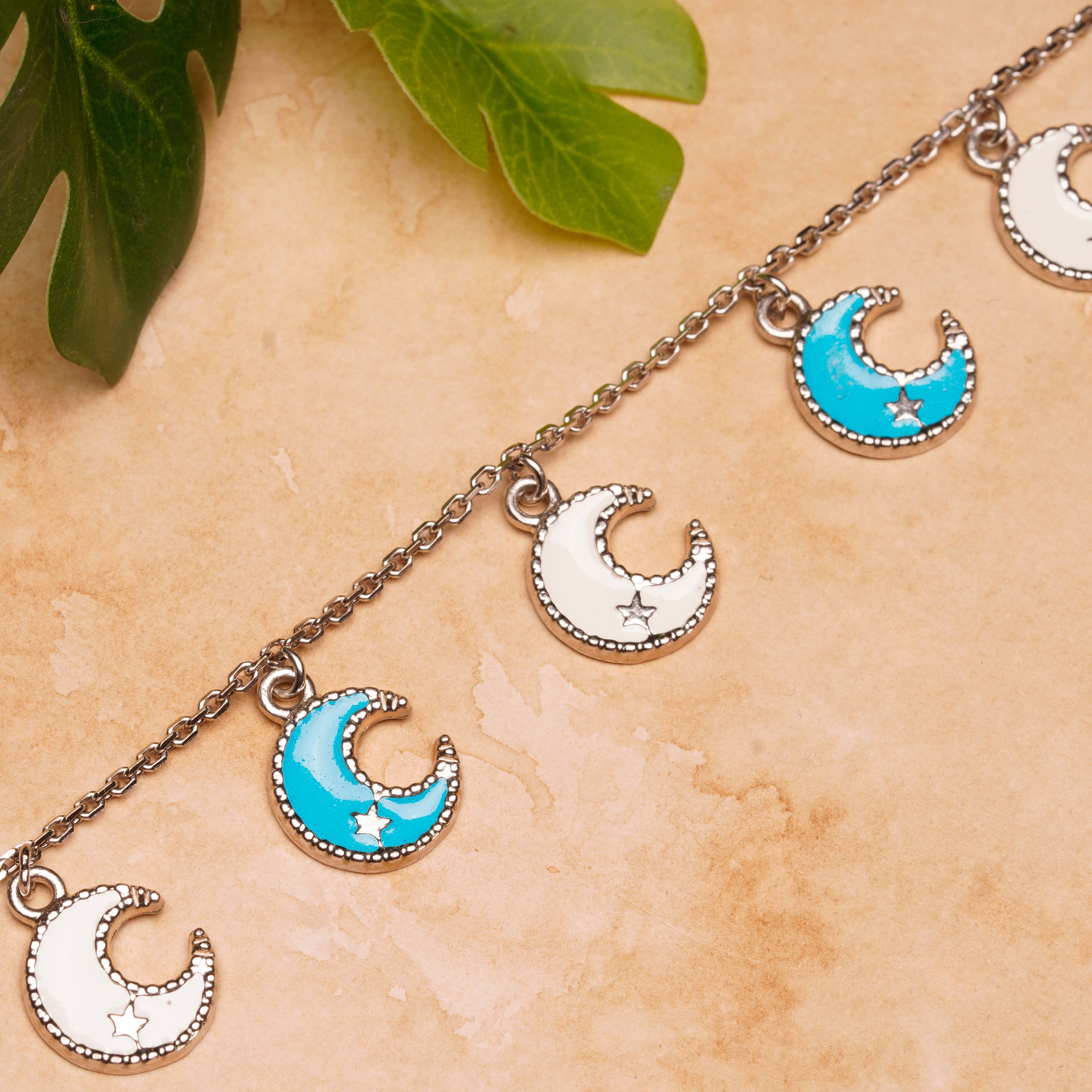 Enamel Moon Bracelet