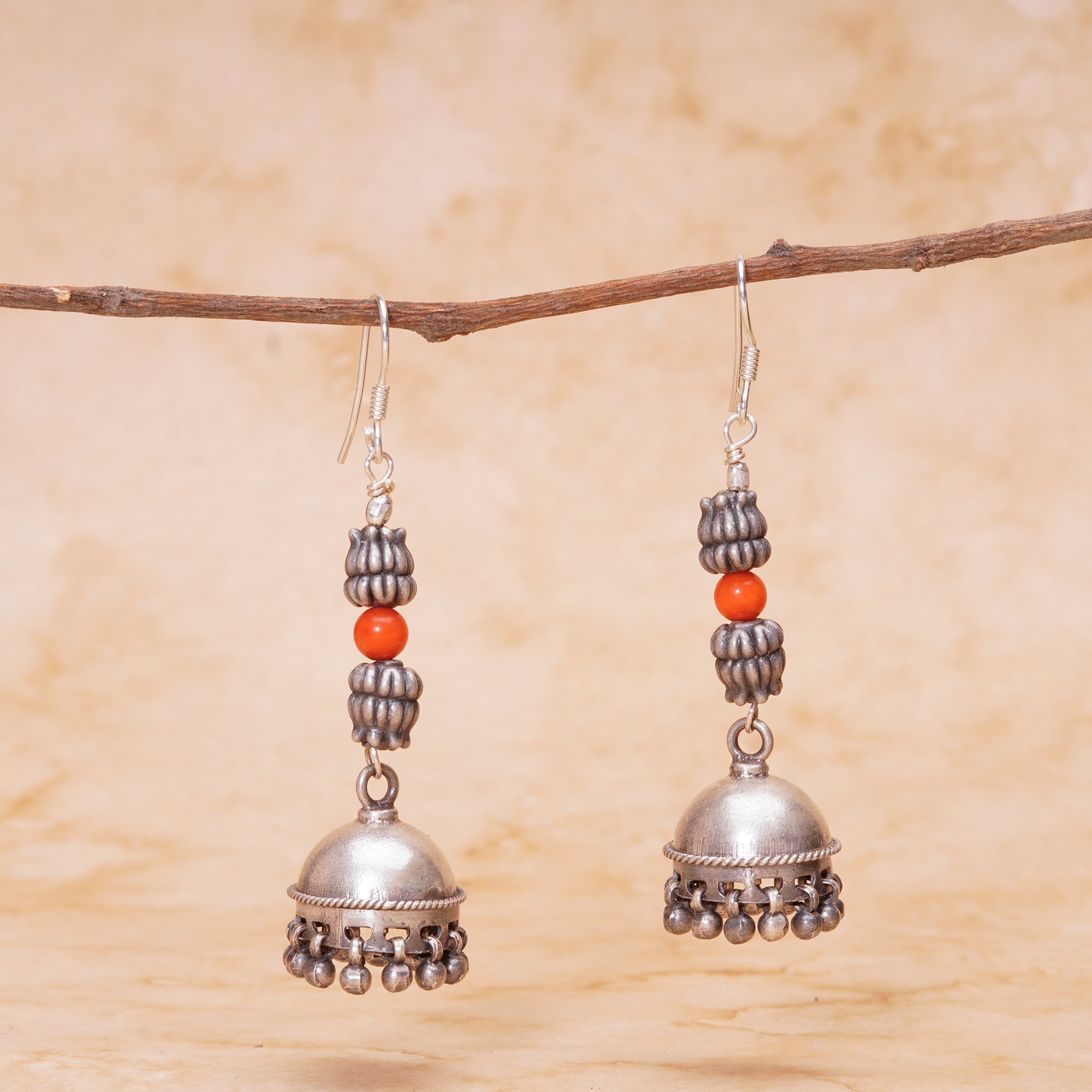 Coral Vine Jhumka