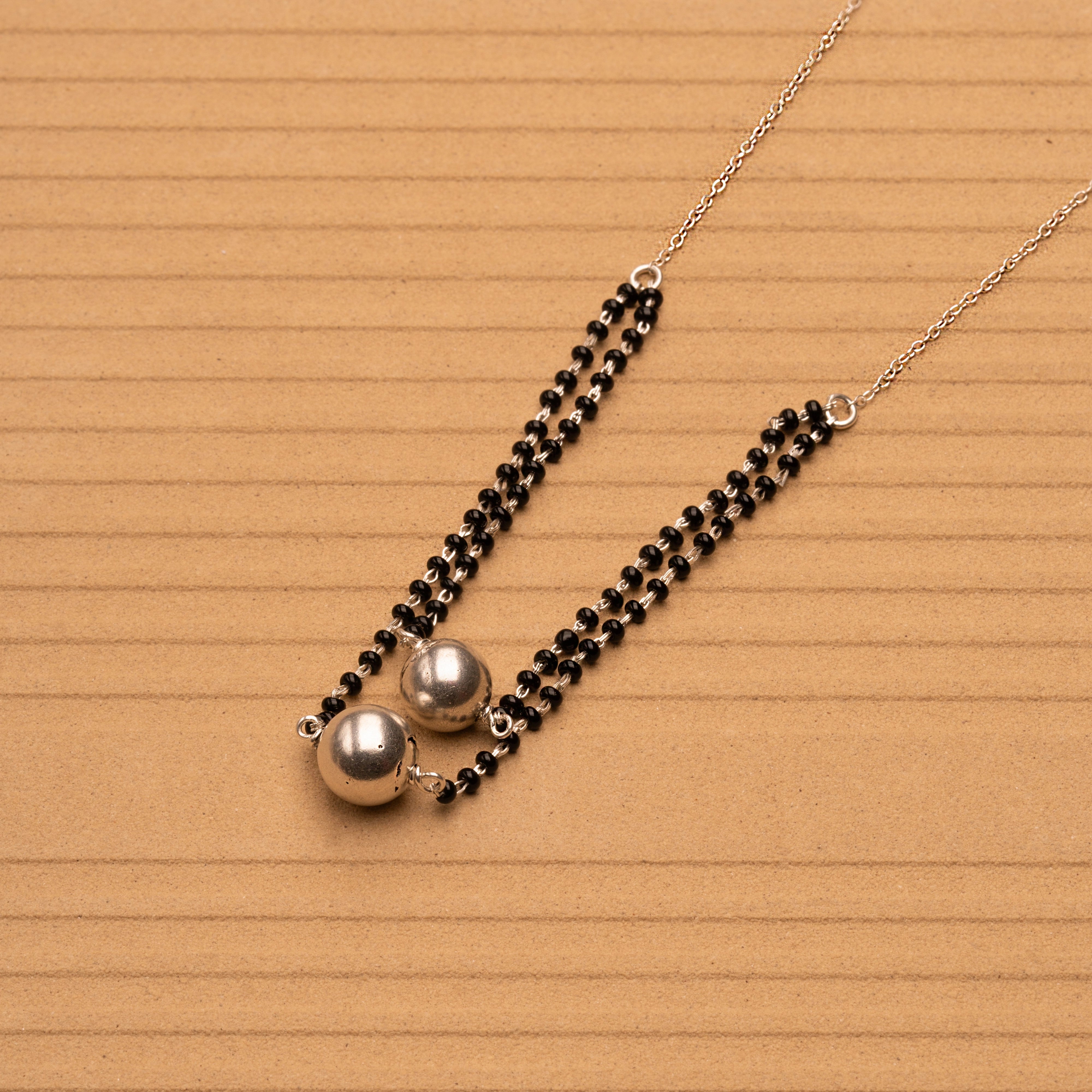 A Two-Layer Round Bead Mangalsutra