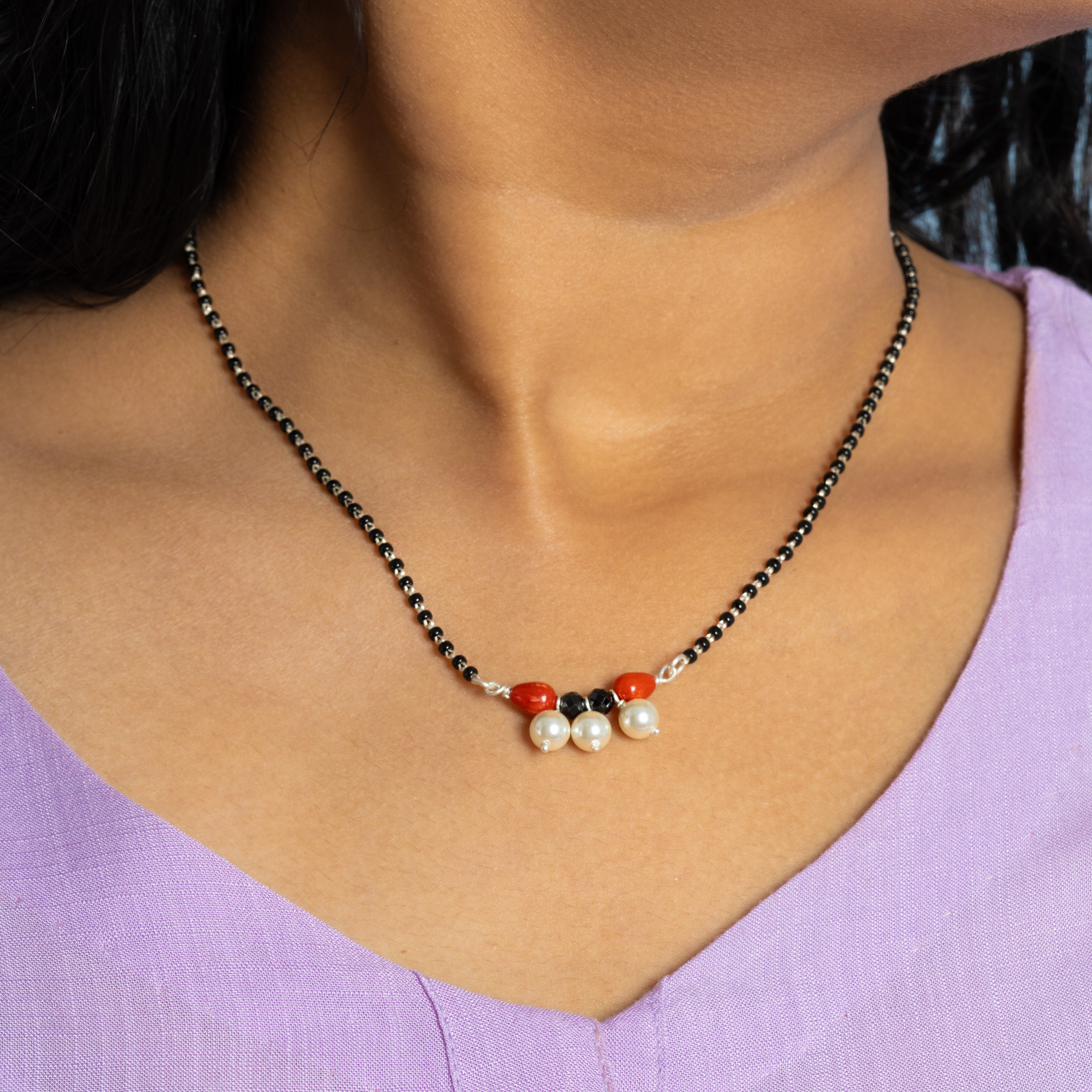 Shubha Pearl Coral Sacred Mangalsutra