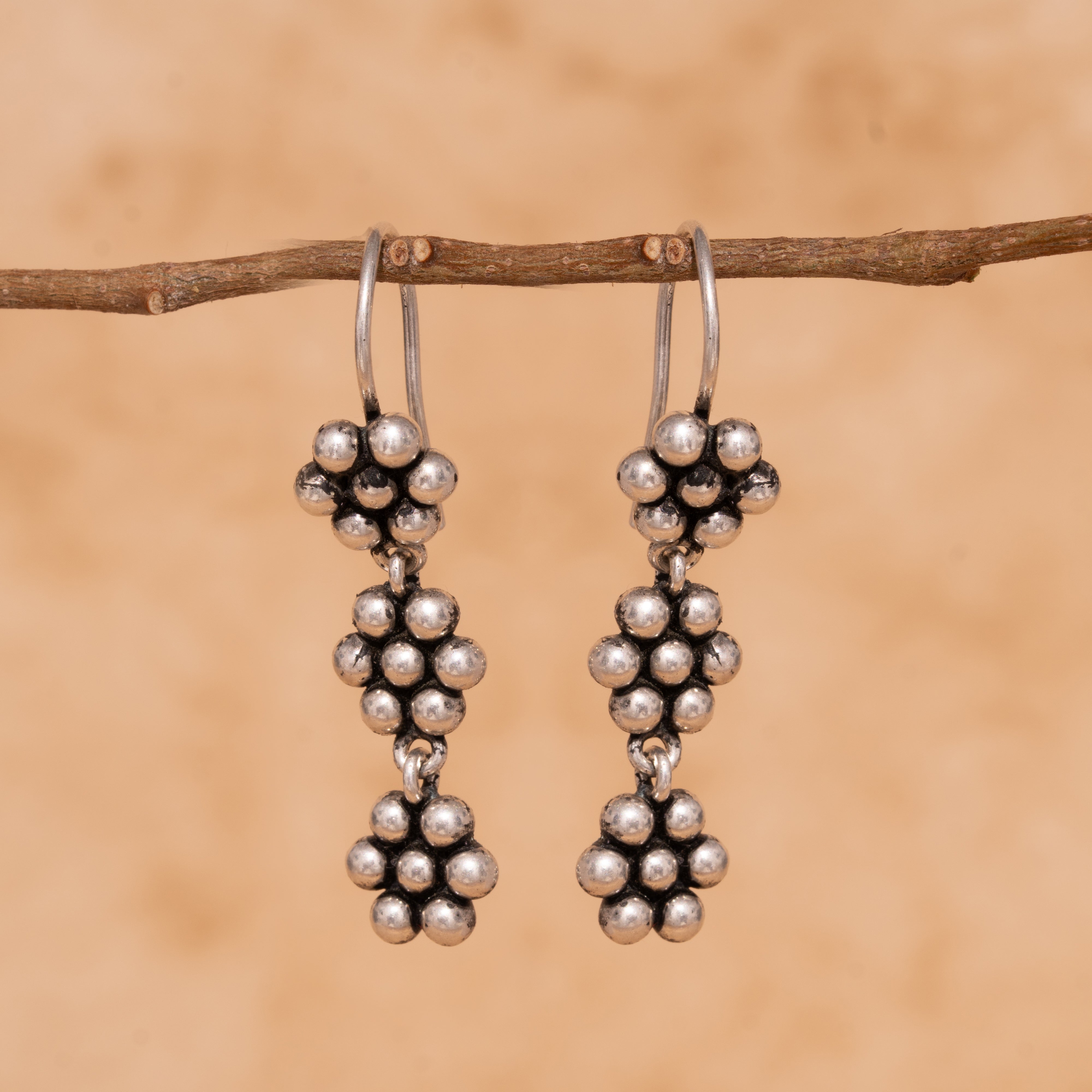 Silver Kudi Dangler Earrings 1