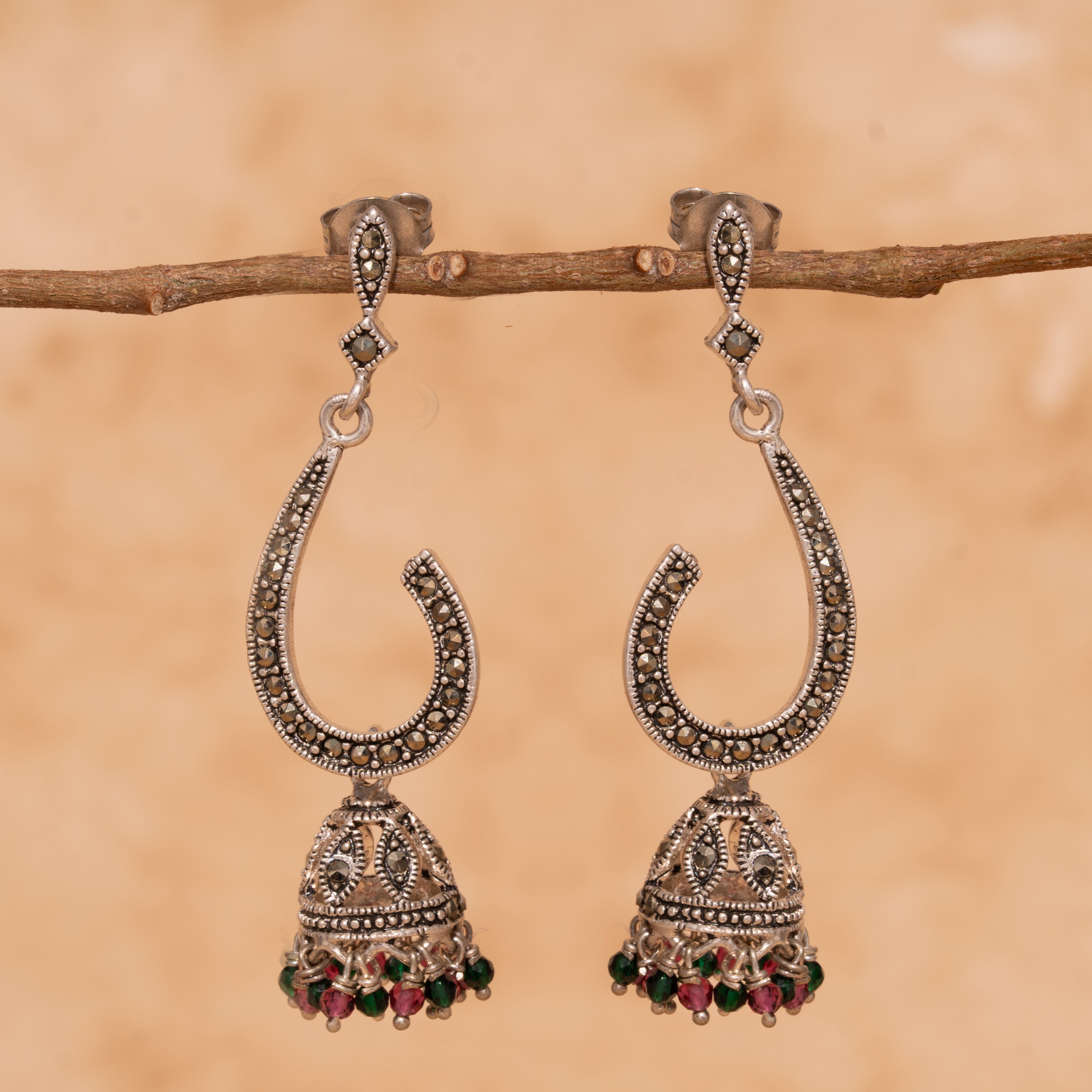 Comma-Inspired Jhumki Earrings