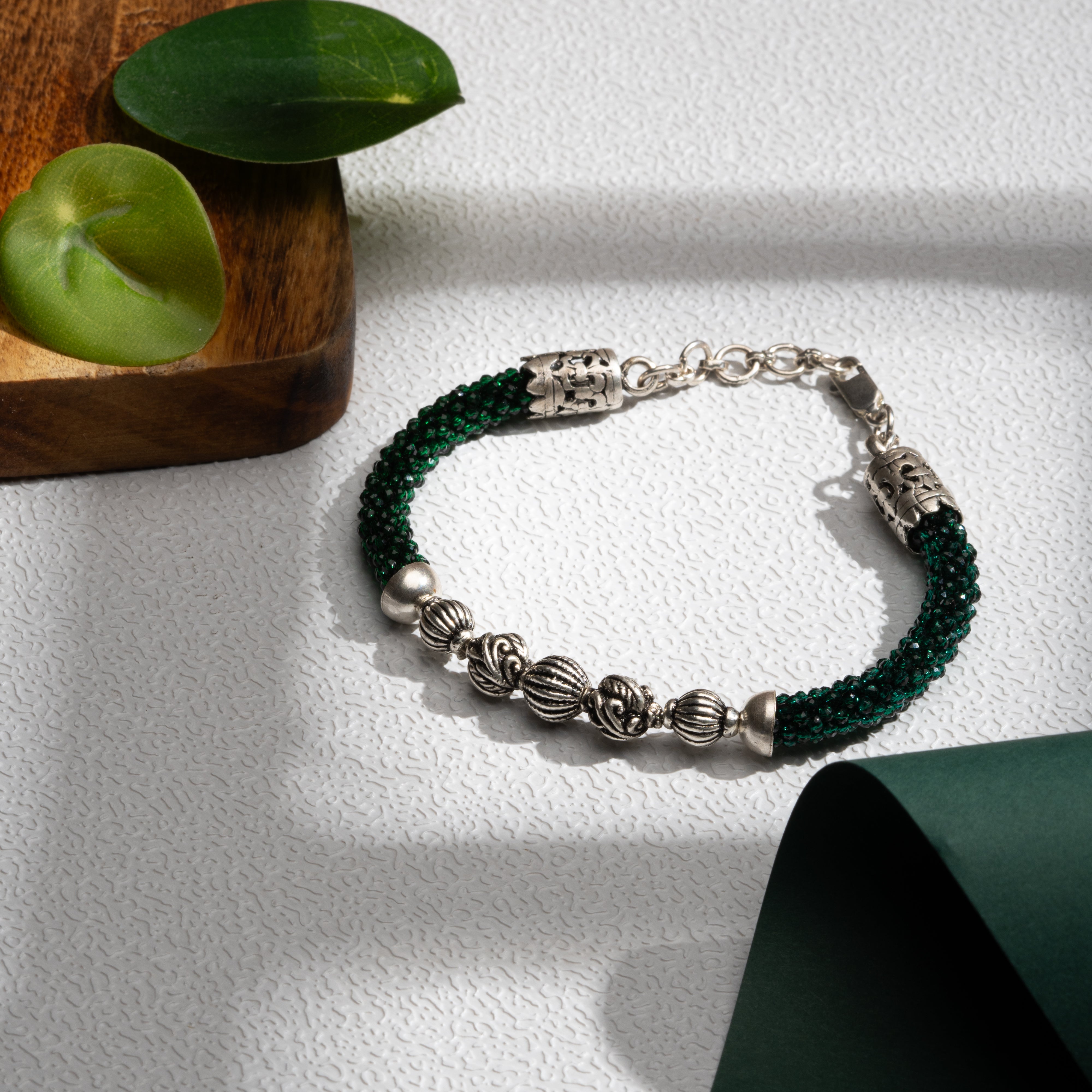 Green Classy Rope Bracelet