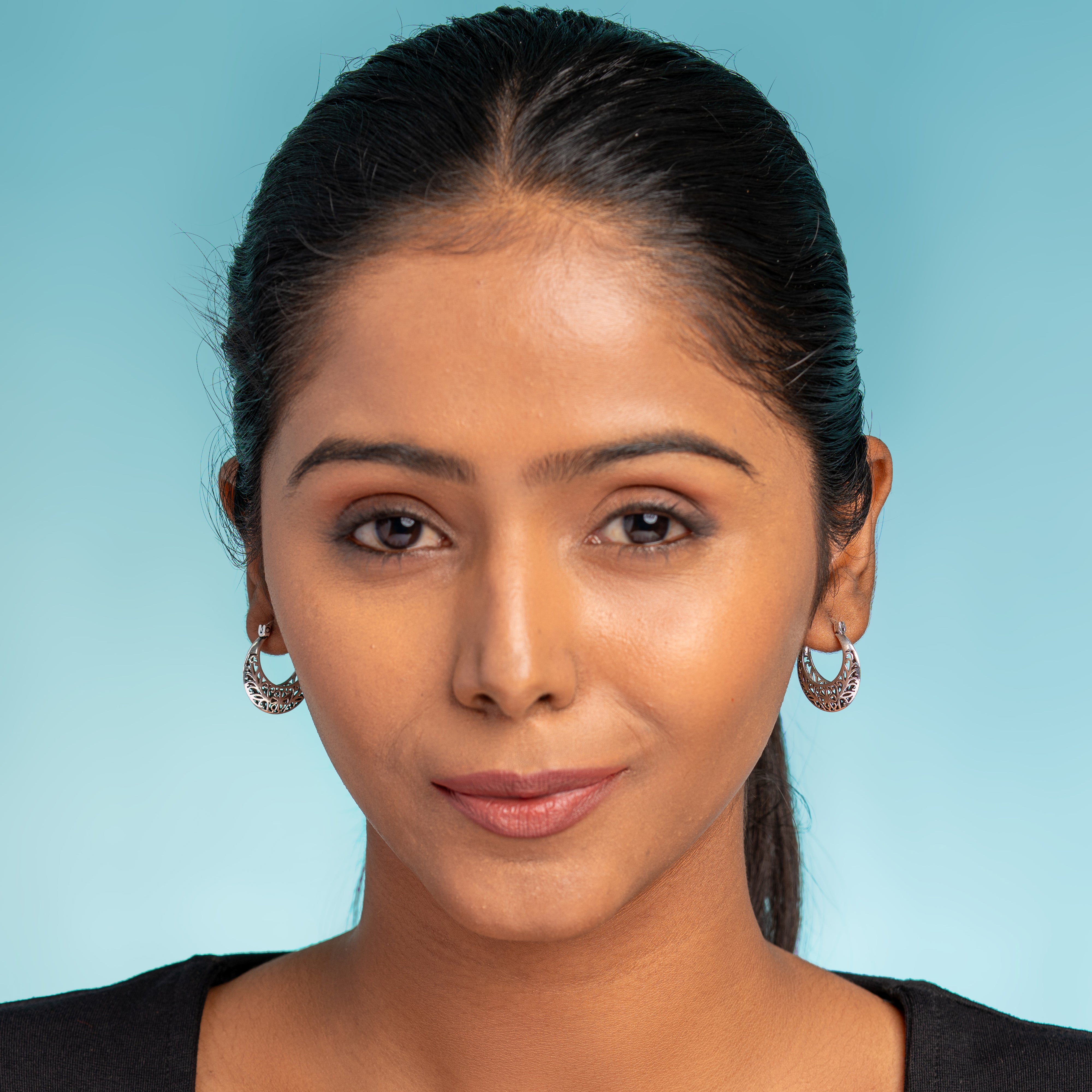 Aara Geometric Hoop Earrings