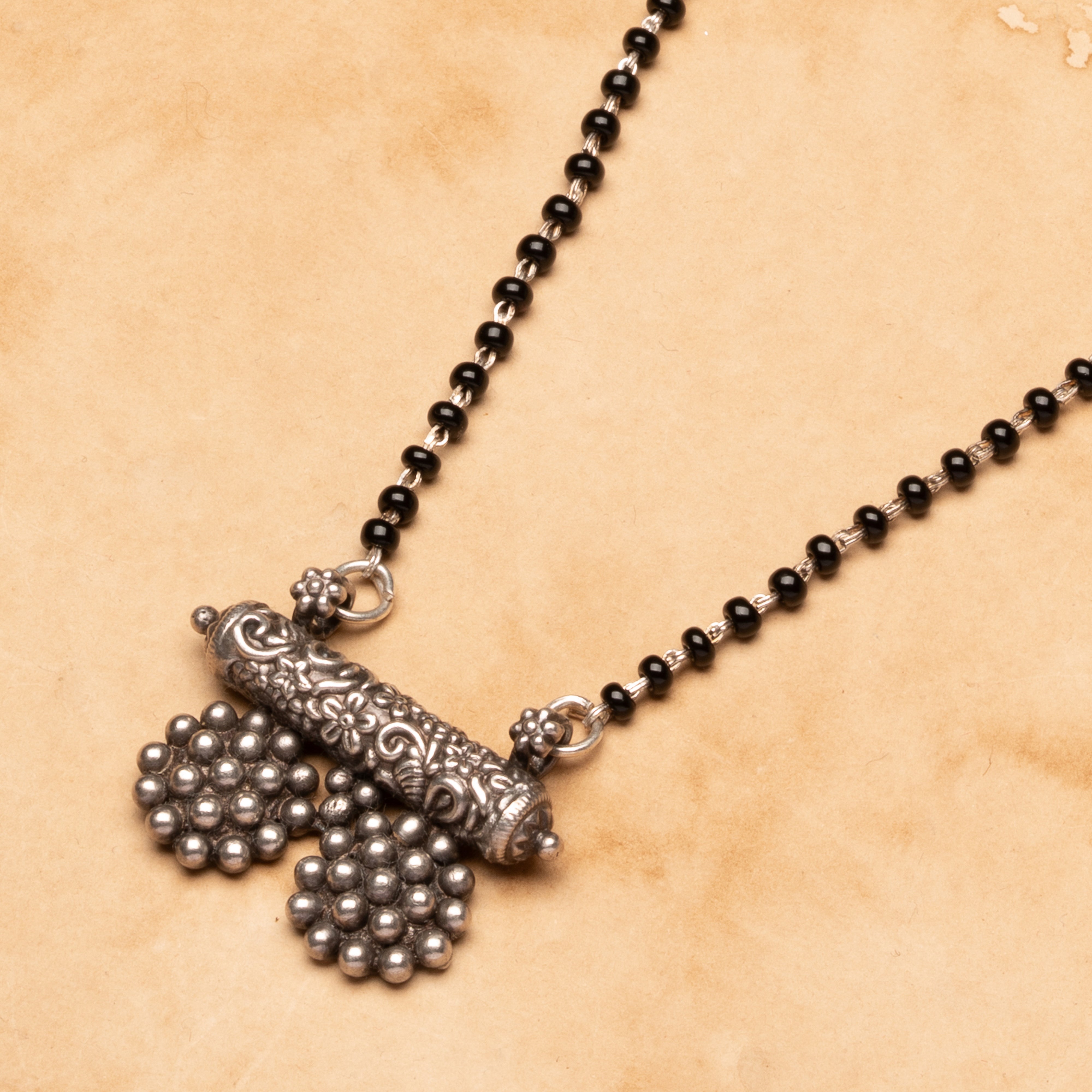 Vasudha Designer Silver Wati Mangalsutra