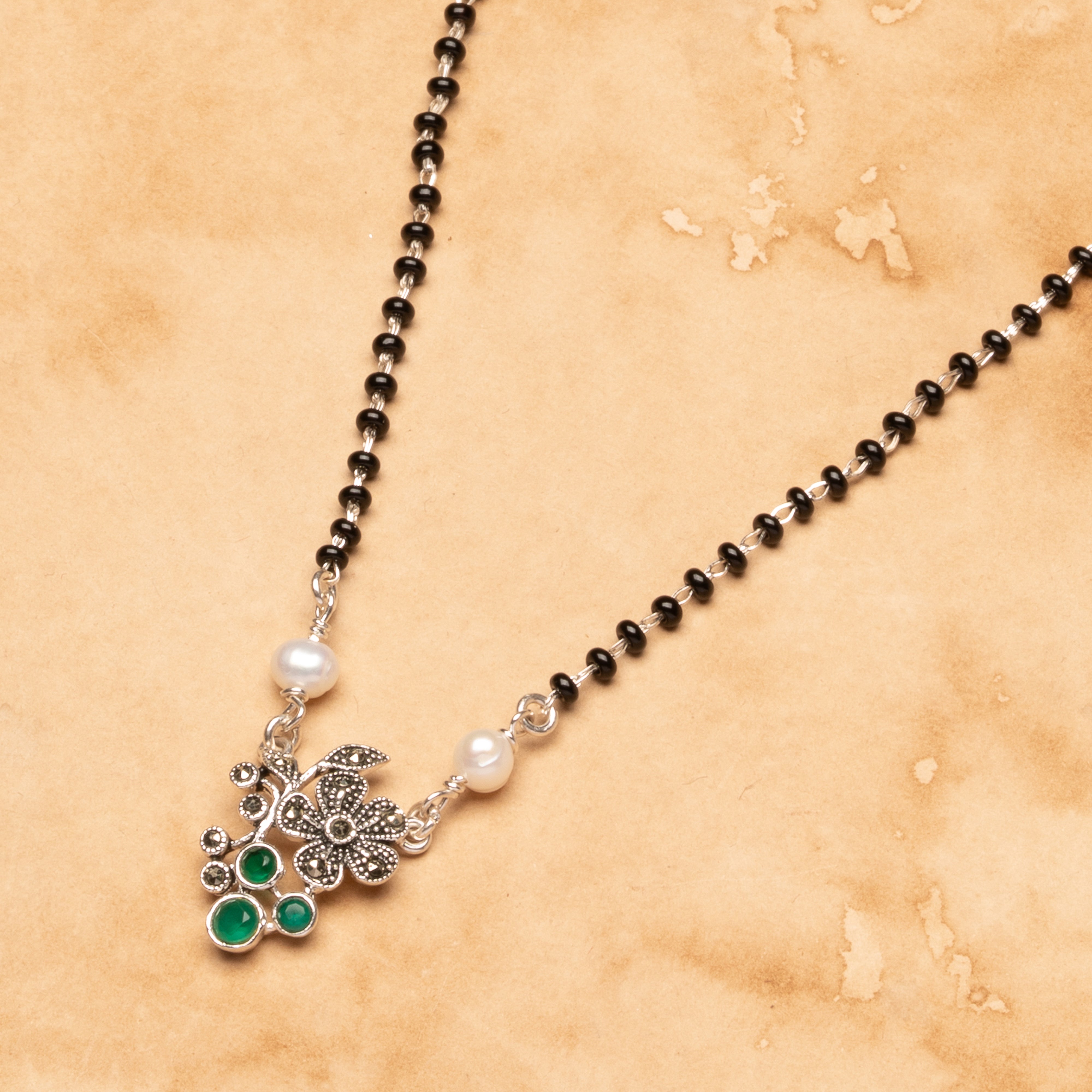 Reva Green Stone Mangalsutra