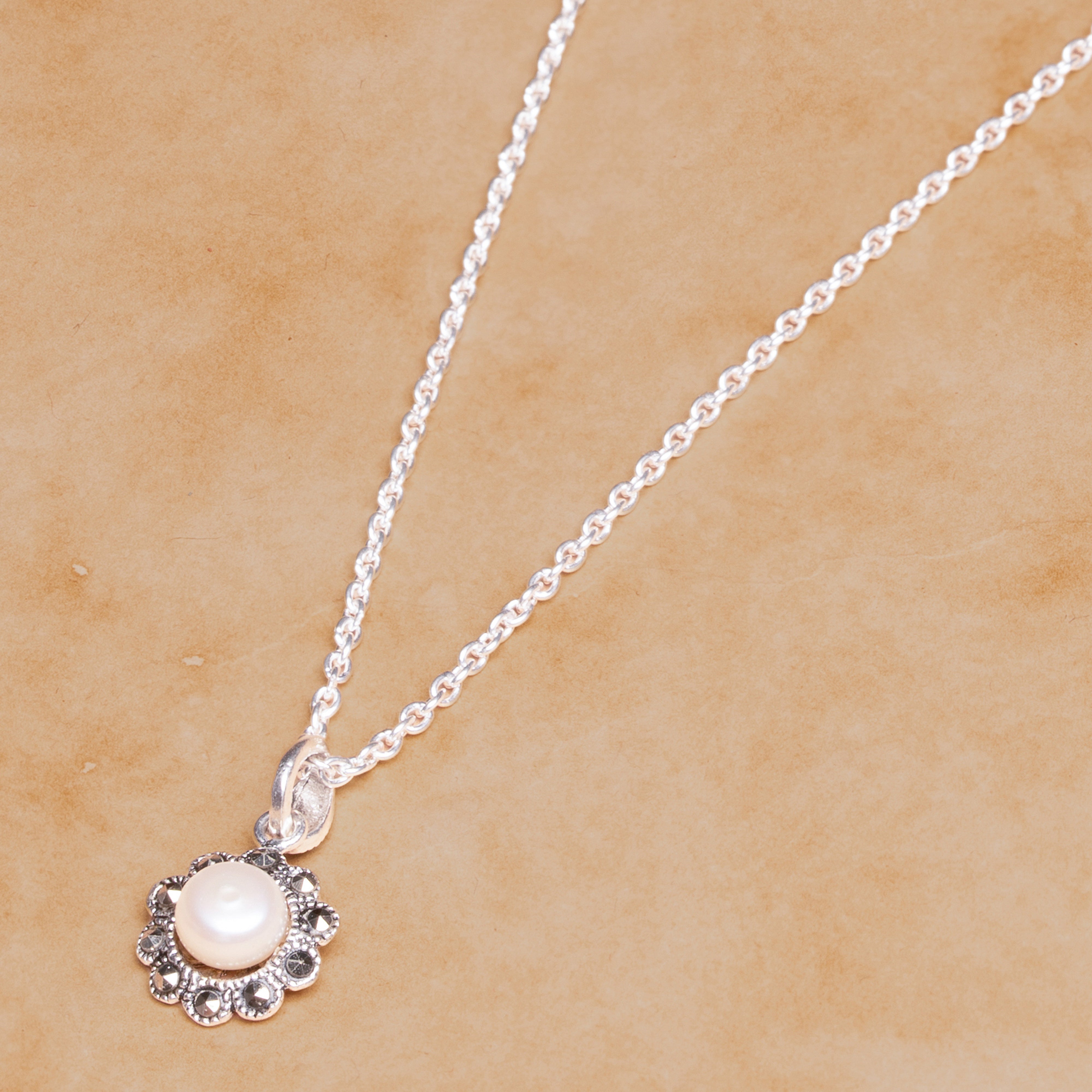 Pearl Pendant and Earrings 1