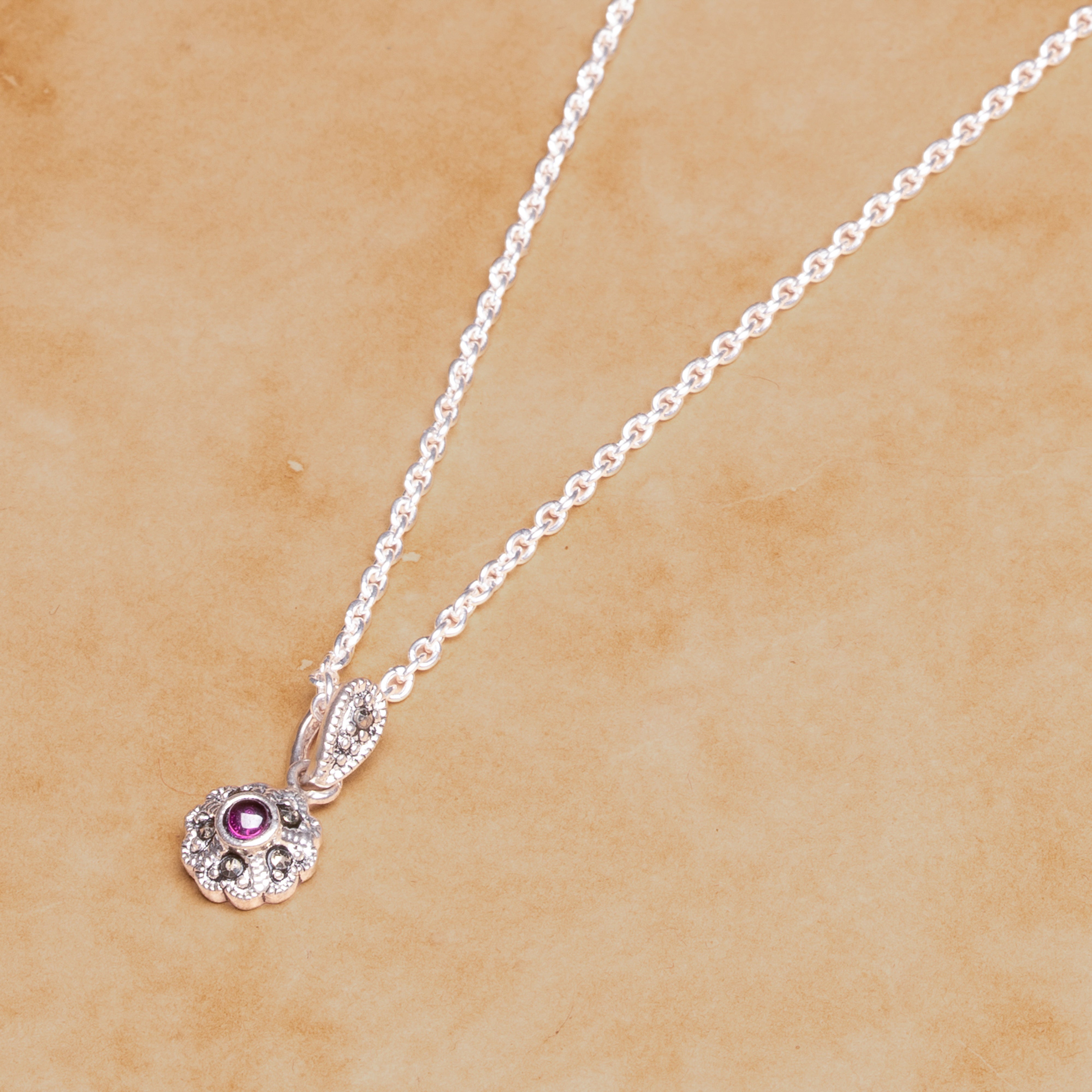 Pink Onyx Pendant and Earrings