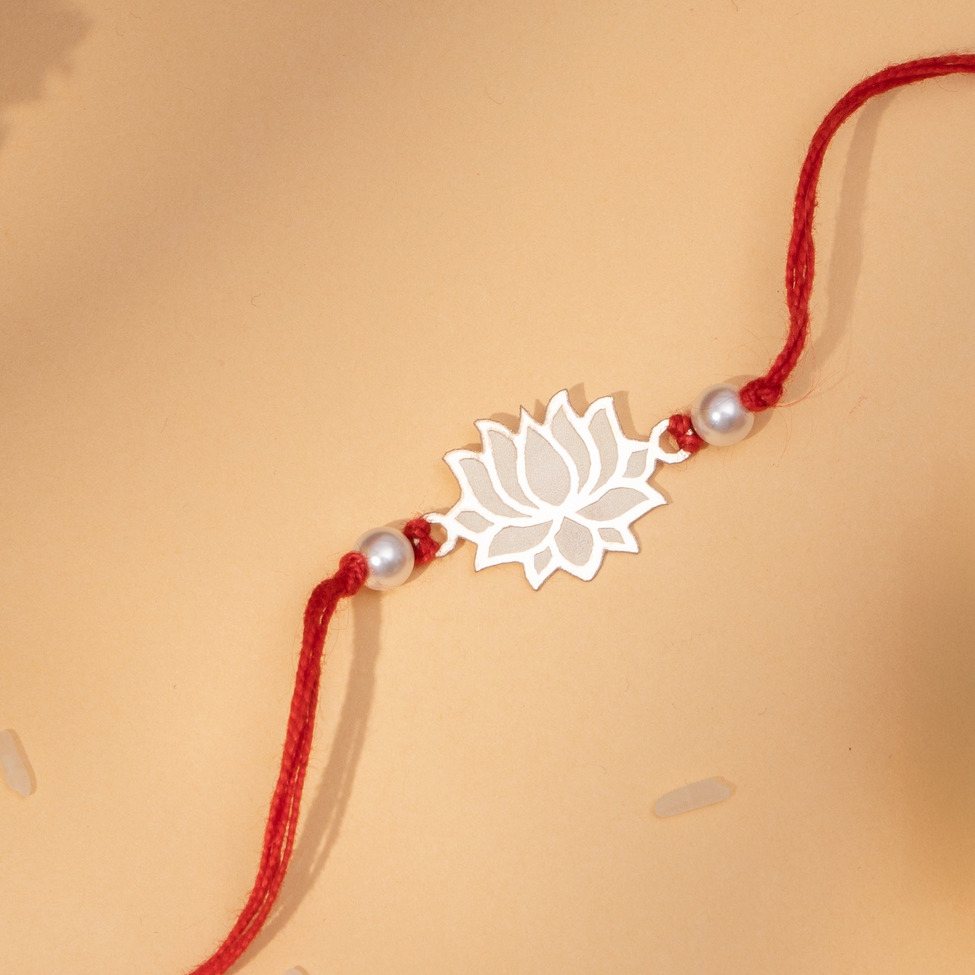 Lotus 925 Sterling Silver Rakhi