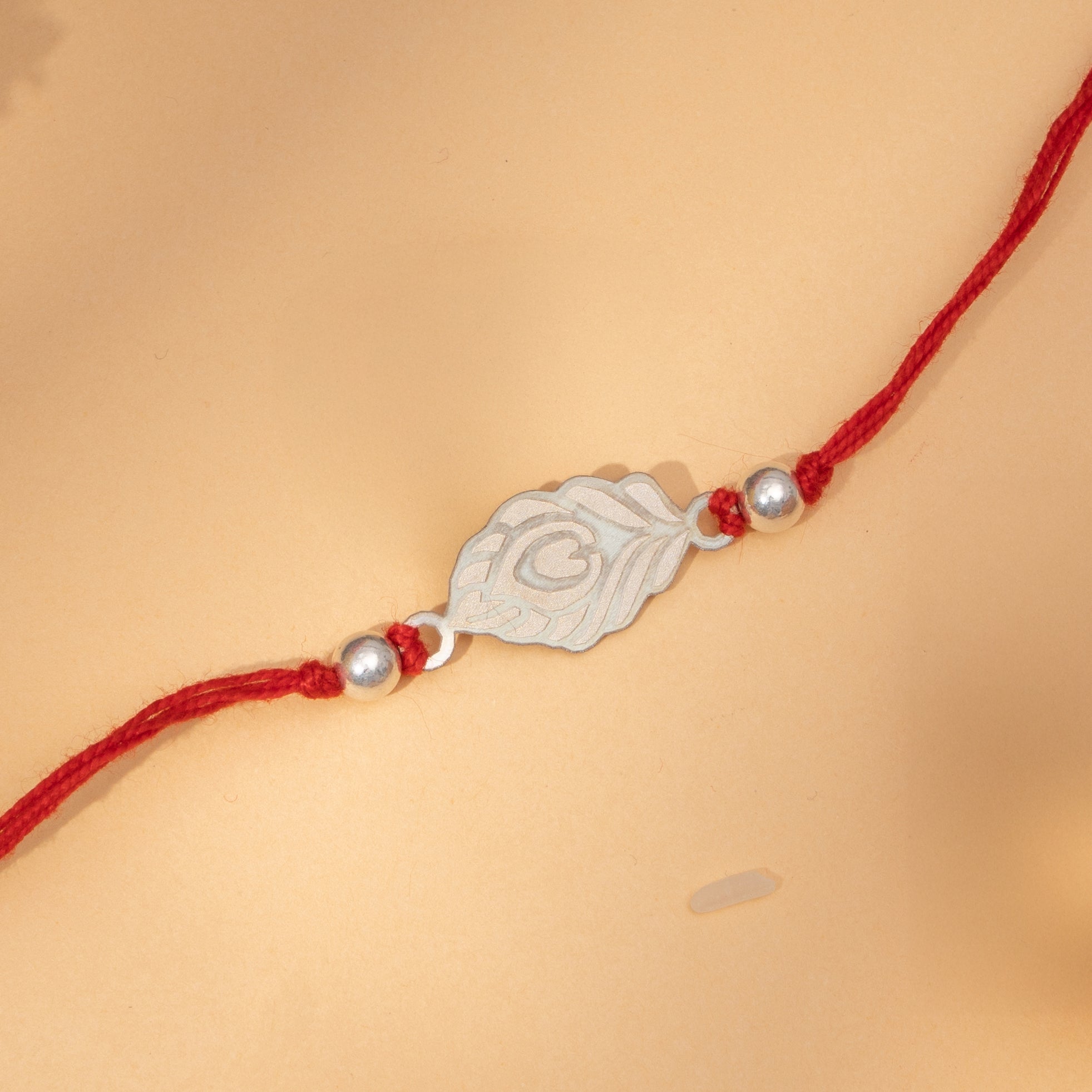 Peacock Grace Silver Rakhi