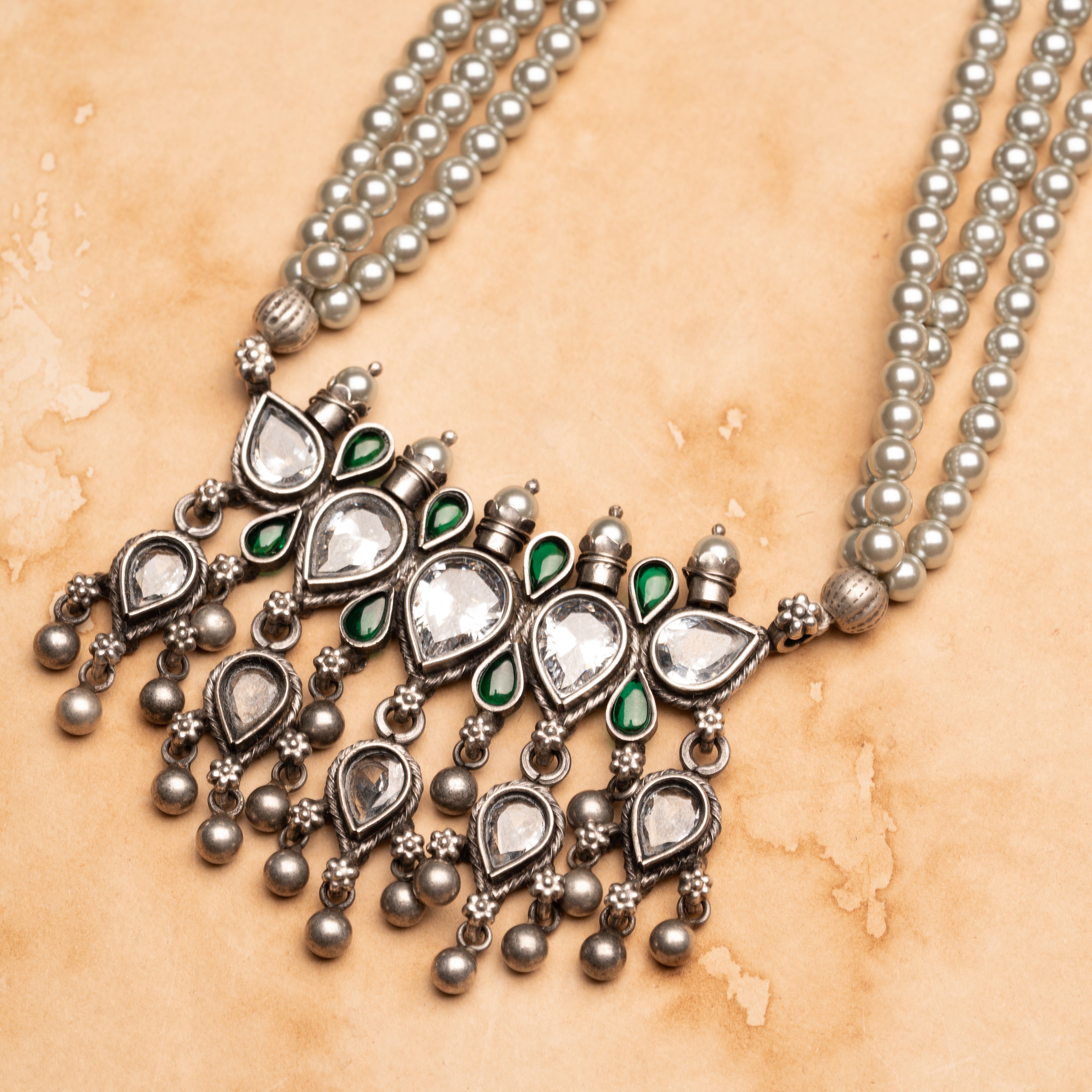 925 Silver Tanmani Necklace